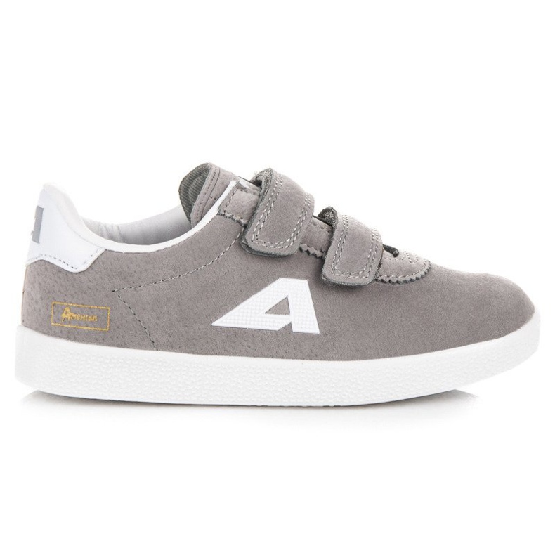 American Club Amerikanische Sneakers aus Wildleder grau