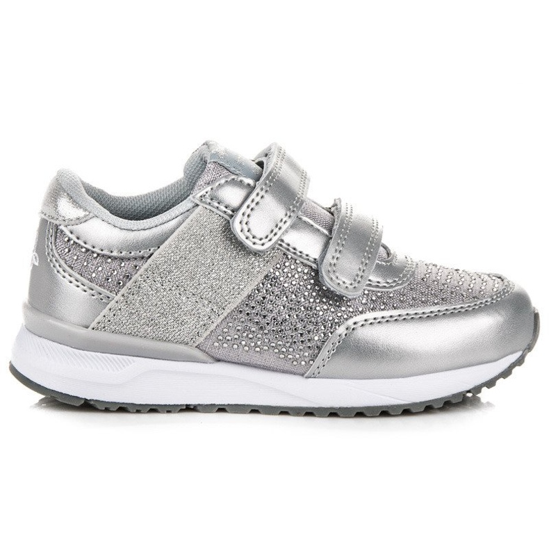 American Club Amerikanische Klett-Turnschuhe grau