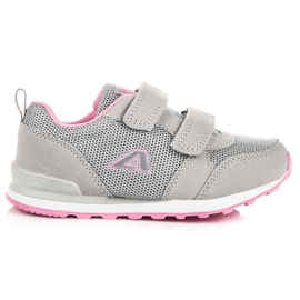 American Club Graue Schuhe Amerikaner