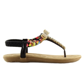 Schwarze Sandalen D567 schwarz