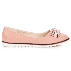 Ballerinas aus Wildleder rosa