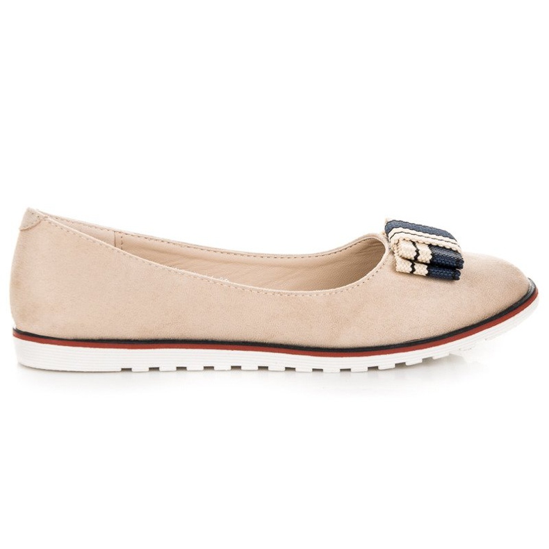 Ballerinas aus Wildleder braun