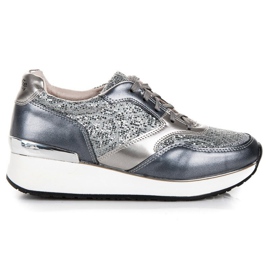 Kylie Sportschuhe mit Glitzer grau