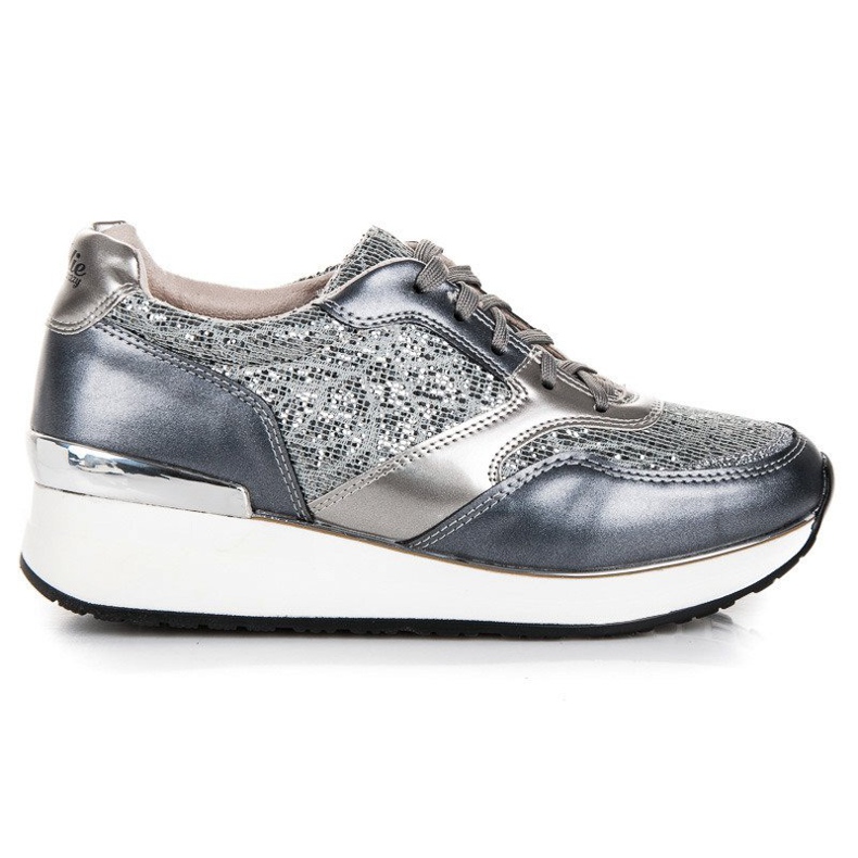 Kylie Sportschuhe mit Glitzer grau