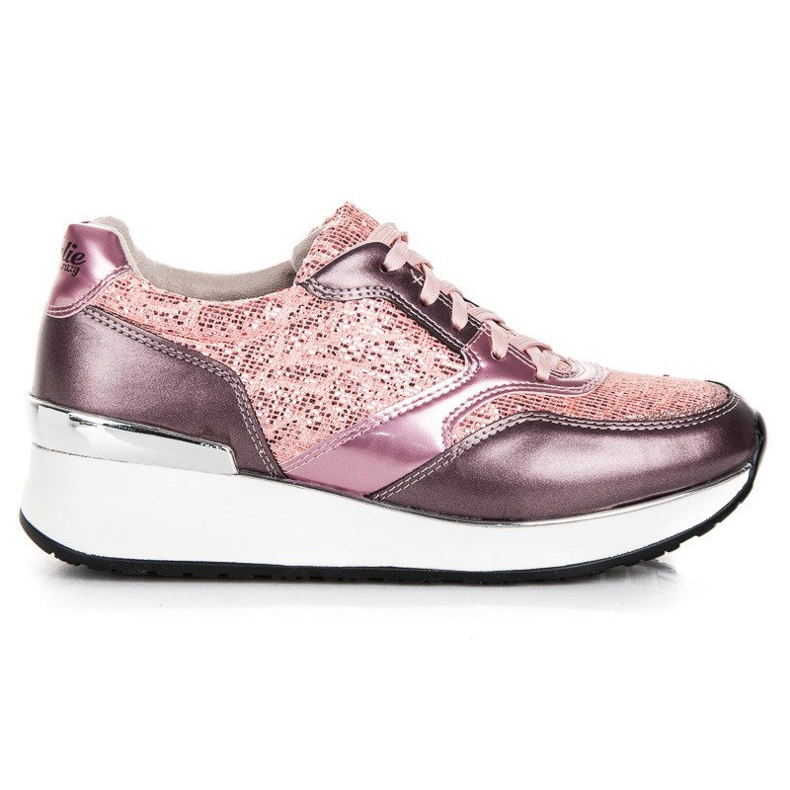 Kylie Sportschuhe mit Glitzer rosa