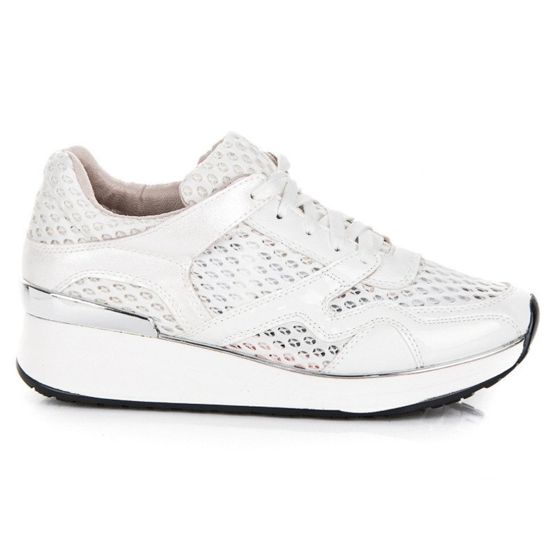 Kylie Weiße Turnschuhe mit Mesh