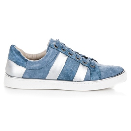 Kylie Gebundene Mode-Turnschuhe blau