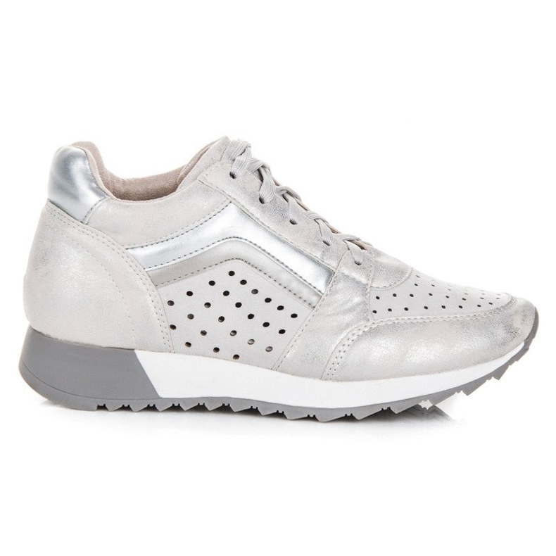 Kylie Modische Turnschuhe auf der Plattform grau