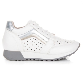 Kylie Modische Sneaker auf der Plattform weiß