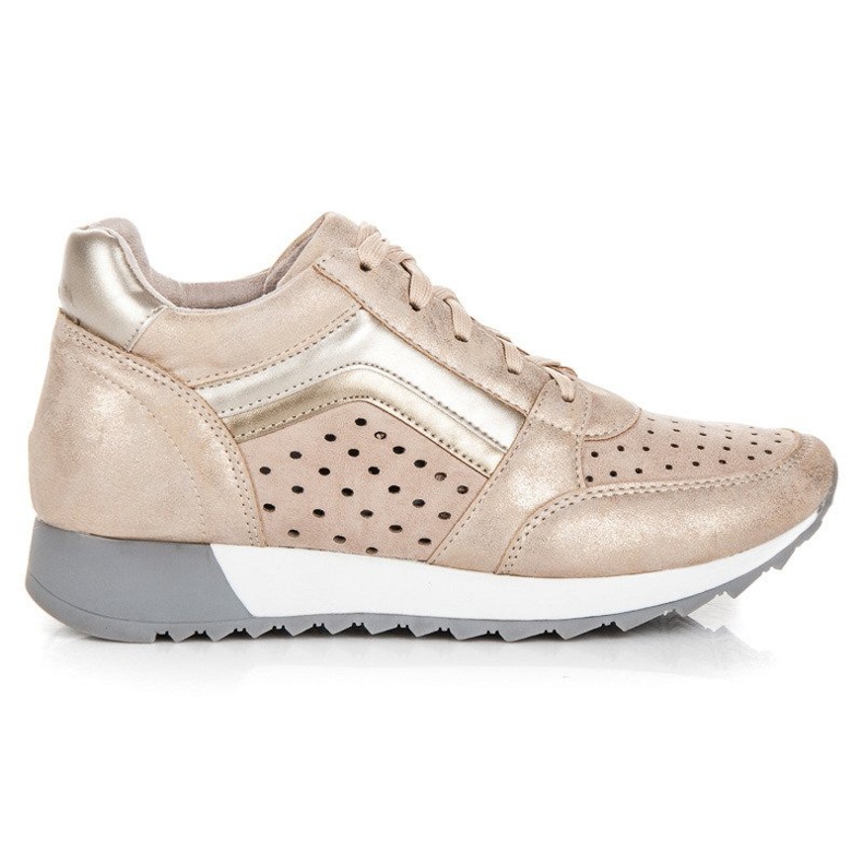 Kylie Modische Sneaker auf der Plattform gelb