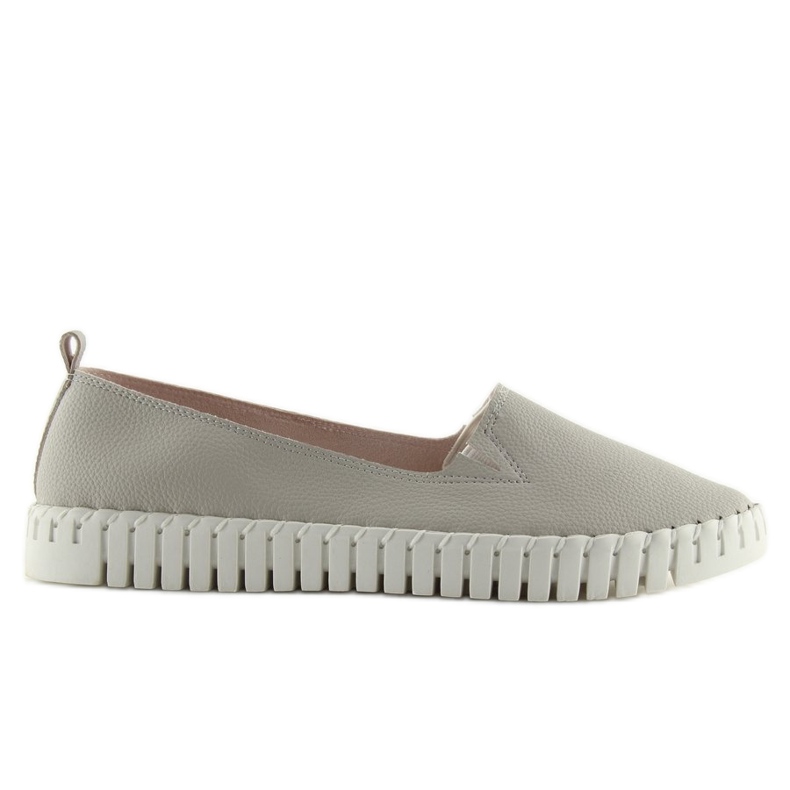 Grau 4163 Graue Slip-On-Sneakers super bequem