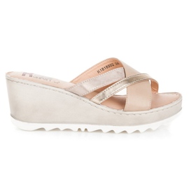 Kylie Keil Hausschuhe braun