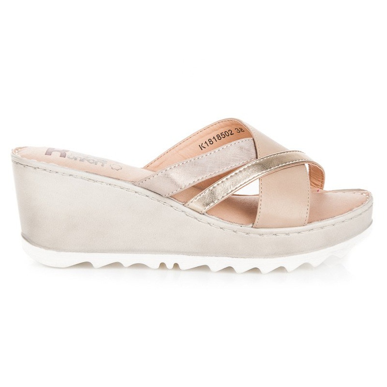 Kylie Keil Hausschuhe braun