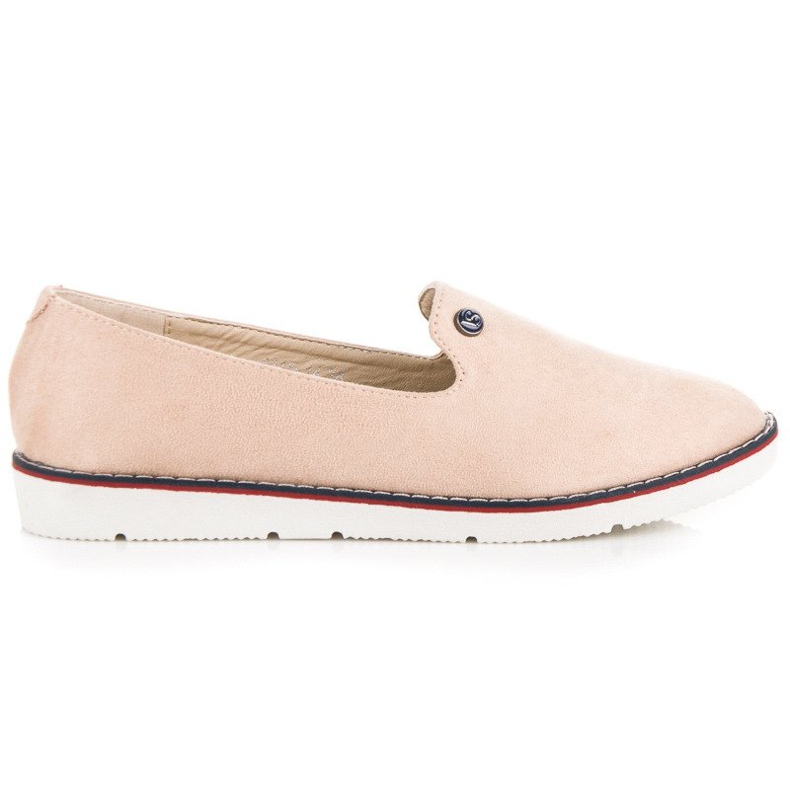 Vices Laster aus beigefarbenem Wildleder