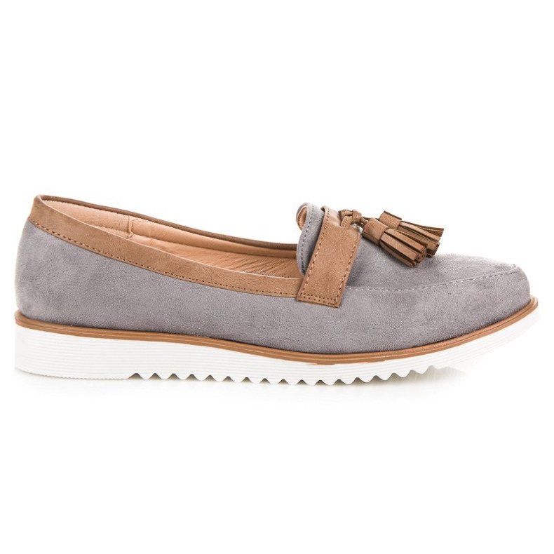 Vices Boho Laster graue Loafer