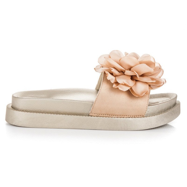 Seastar Blumen Damenhausschuhe gelb