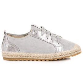 Seastar Wildleder-Espadrilles zum Schnüren grau