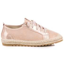 Seastar Wildleder-Espadrilles zum Schnüren rosa