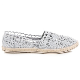 Seastar Espadrilles aus grauer Spitze