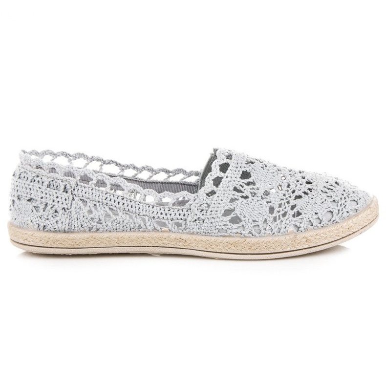 Seastar Espadrilles aus grauer Spitze