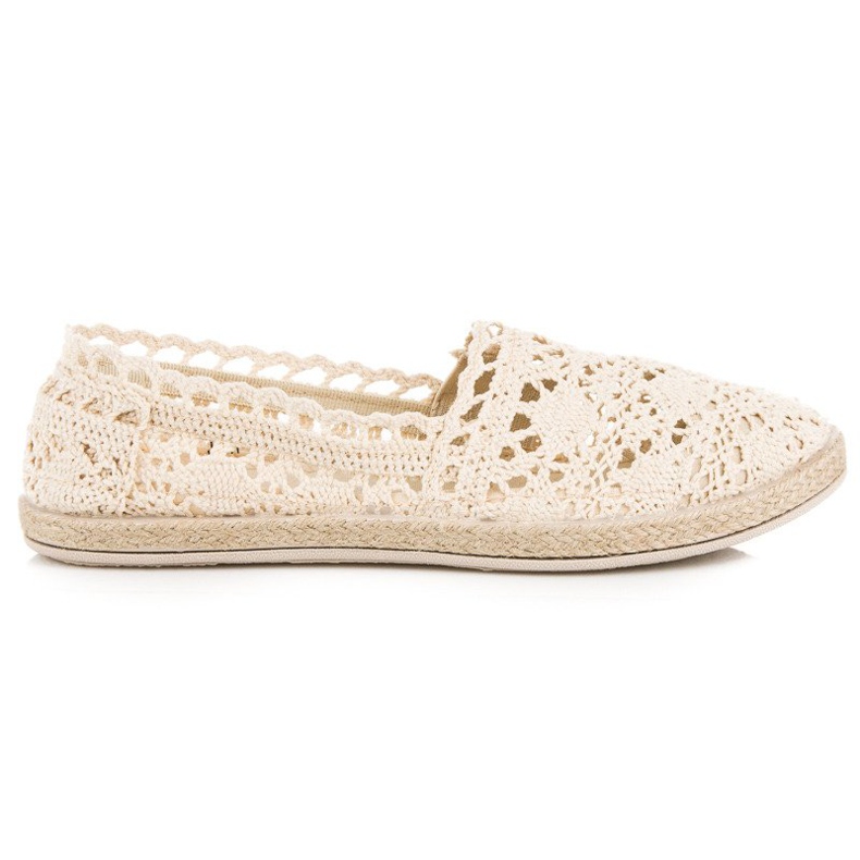 Seastar Beige Spitzen-Espadrilles