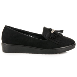 Bestelle Schwarze Loafer mit Fransen