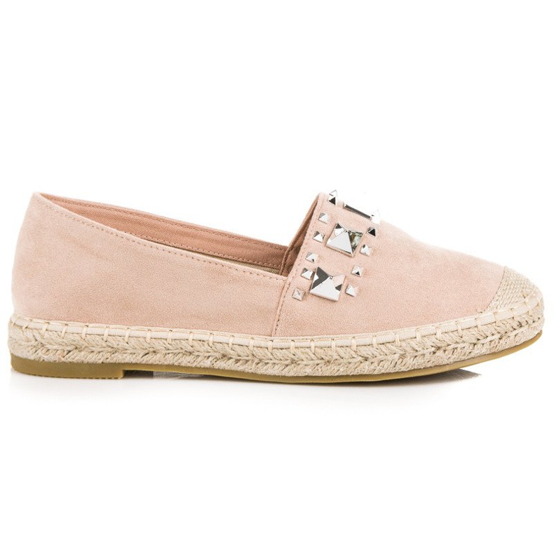 Coura Puderfarbene Espadrilles rosa