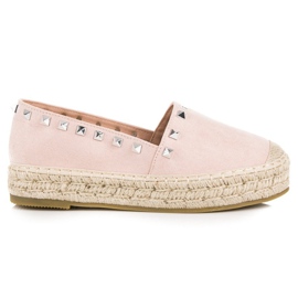 Coura Wildleder-Espadrilles auf der Plattform rosa