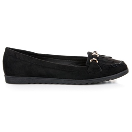 Schwarze Damen Slipper