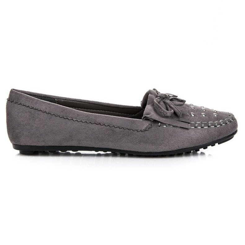 Stilvolle Wildleder-Loafer grau