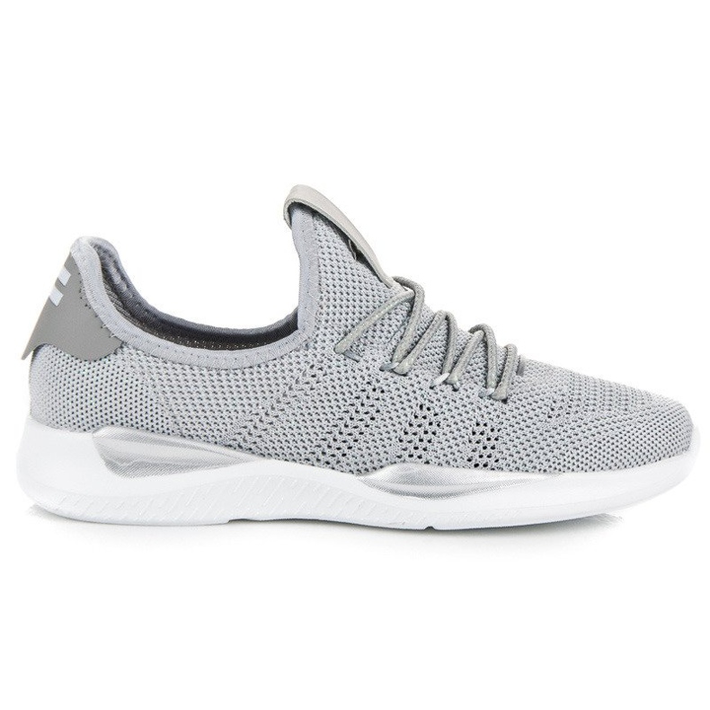 Graue Sportschuhe zum Hineinschlüpfen
