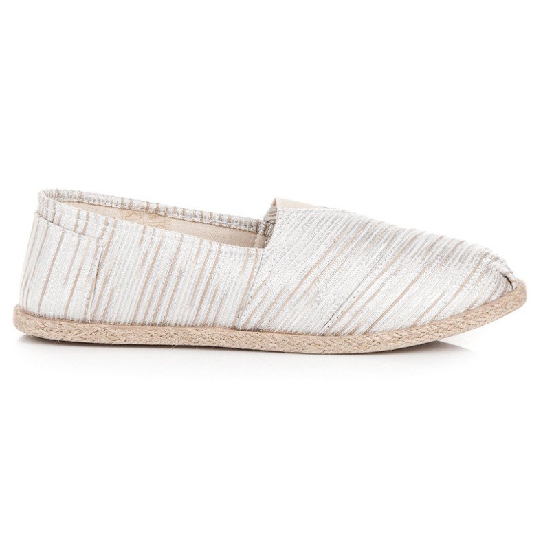 Gerippte Espadrilles braun