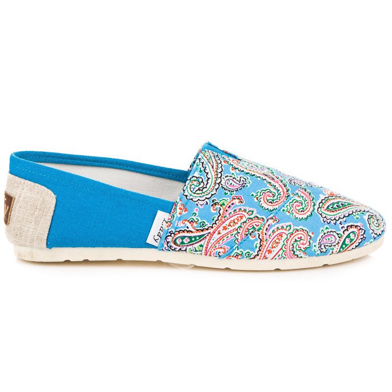 L. Day Espadrilles mit ethnischem Muster blau