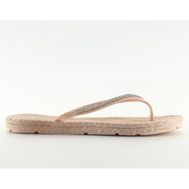 CK40P Nelkenbeige Gummi-Flip-Flops