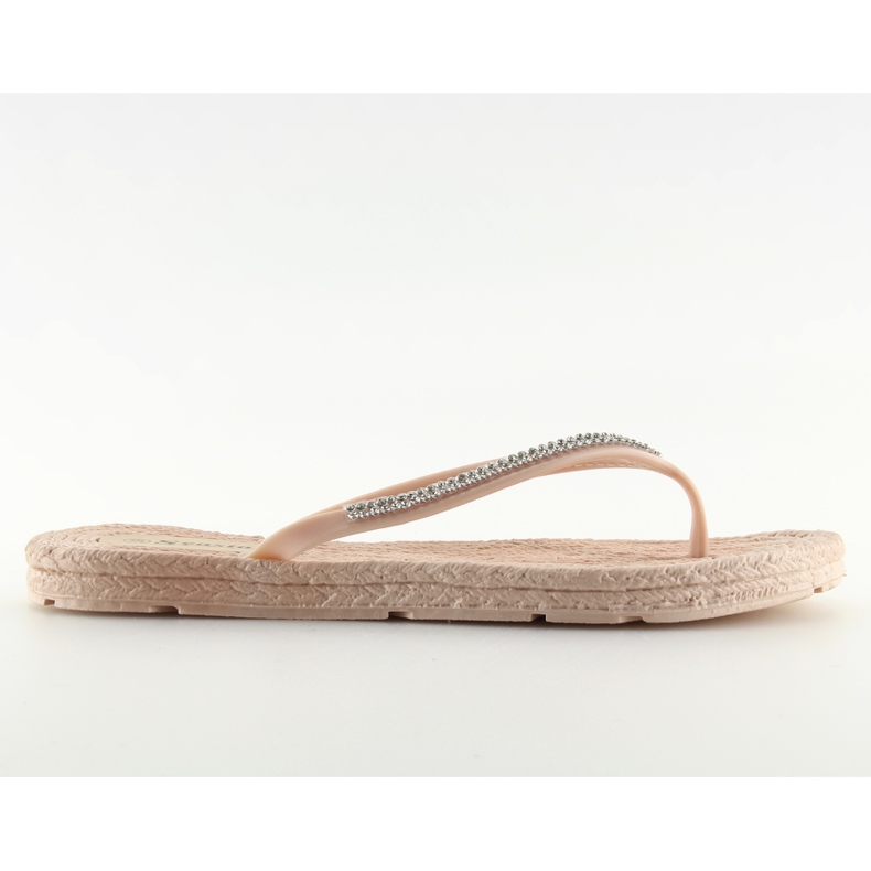 CK40P Nelkenbeige Gummi-Flip-Flops