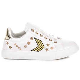 Modische Militärsneaker weiß