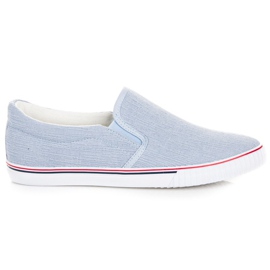 Hasby Slipons aus Stoff blau