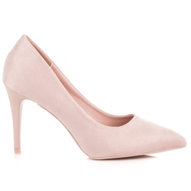 Puder Wildleder-Heels rosa