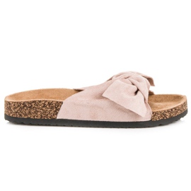 Queen Vivi Wildlederhausschuhe mit Schleife braun