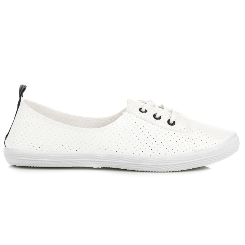 Kylie Durchbrochene Turnschuhe weiß