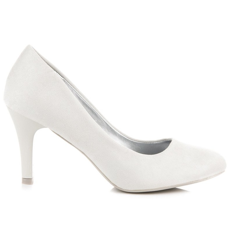 Bequeme Pumps auf Anstecknadel grau