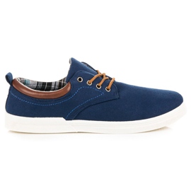 Herren Turnschuhe gebunden blau