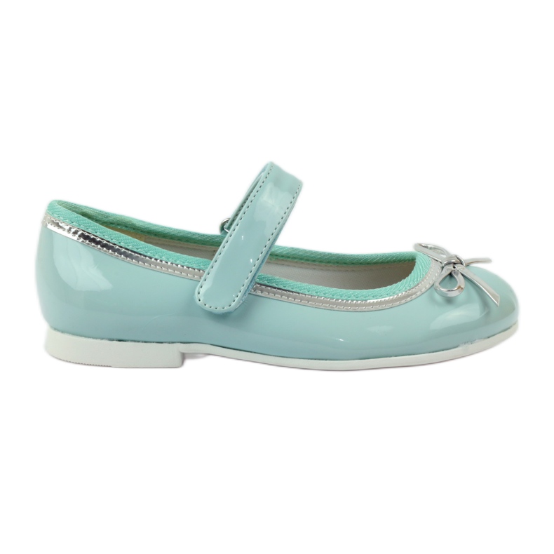 American Club Ballerinas mit amerikanischer Schleife grün