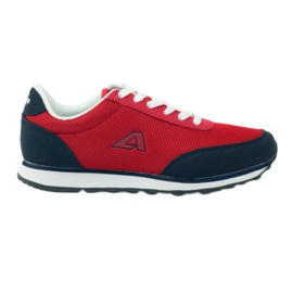 American Club Amerikanische rot gebundene Sportschuhe navy blau