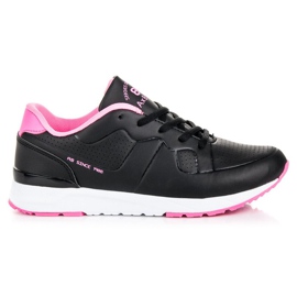Ax Boxing Schwarze Sportschuhe für Damen rosa