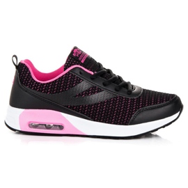 Ax Boxing Modische Sportschuhe schwarz rosa
