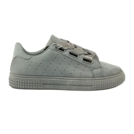 McKey Creepersy Schuhe mit einem grauen Band gebunden