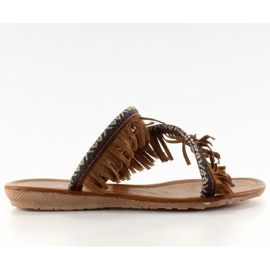 Flip-Flops im indischen Stil k1626302 Camel braun