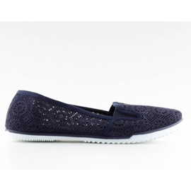 Marineblauer Spitzenslip MN70 D.BLUE navy blau