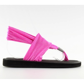 Pinkfarbene Flip-Flops aus Baumwolle rosa
